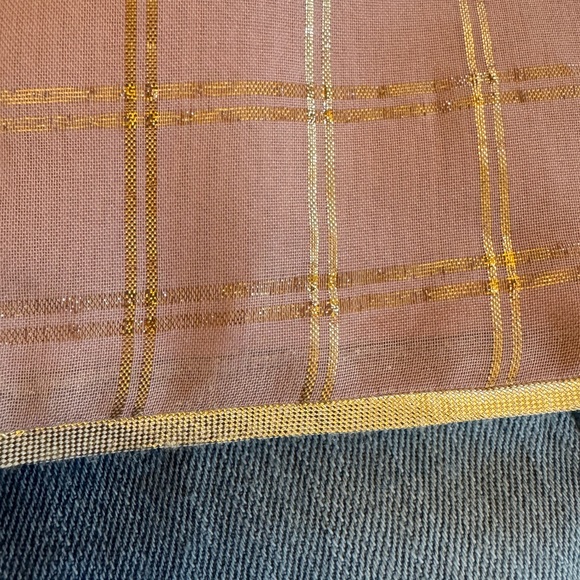 Anthropologie Sunlight Hours Tank Pink Metallic Embroidery - Picture 6 of 8